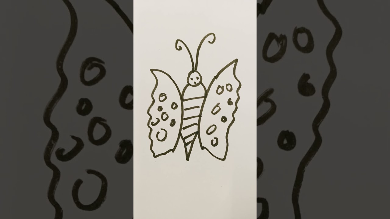 How to draw a butterfly 🦋 easy 