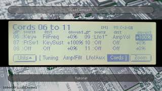 E-MU Ultra Sampler - Tutorial #13 - Cord Amount (Hardware Sampler)