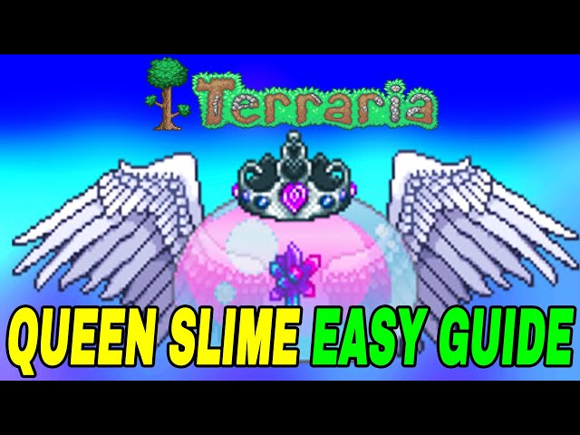 How To Summon And Defeat The Queen Slime Boss In Terraria