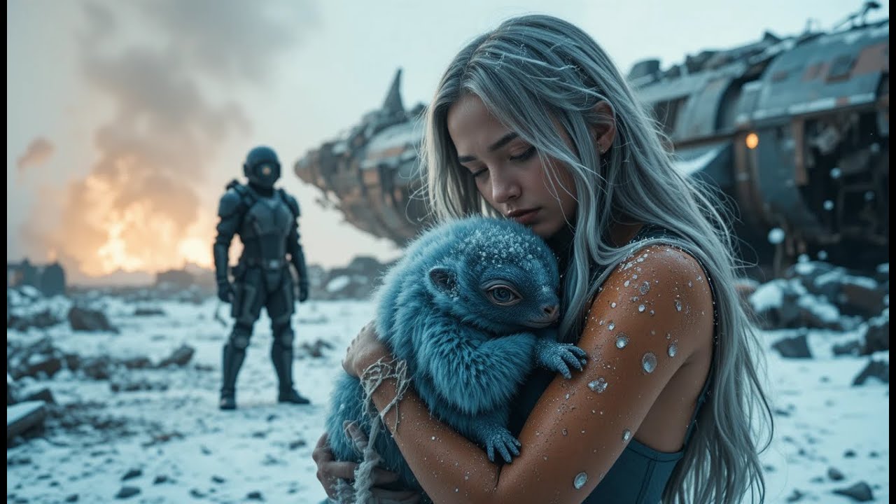 Она обнимала своего питомца, готовая замерзнуть насмерть, пока не появился человек и не спас их о...