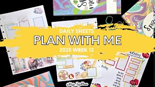 2025 DAILY SHEETS PLAN WITH ME WEEK 13