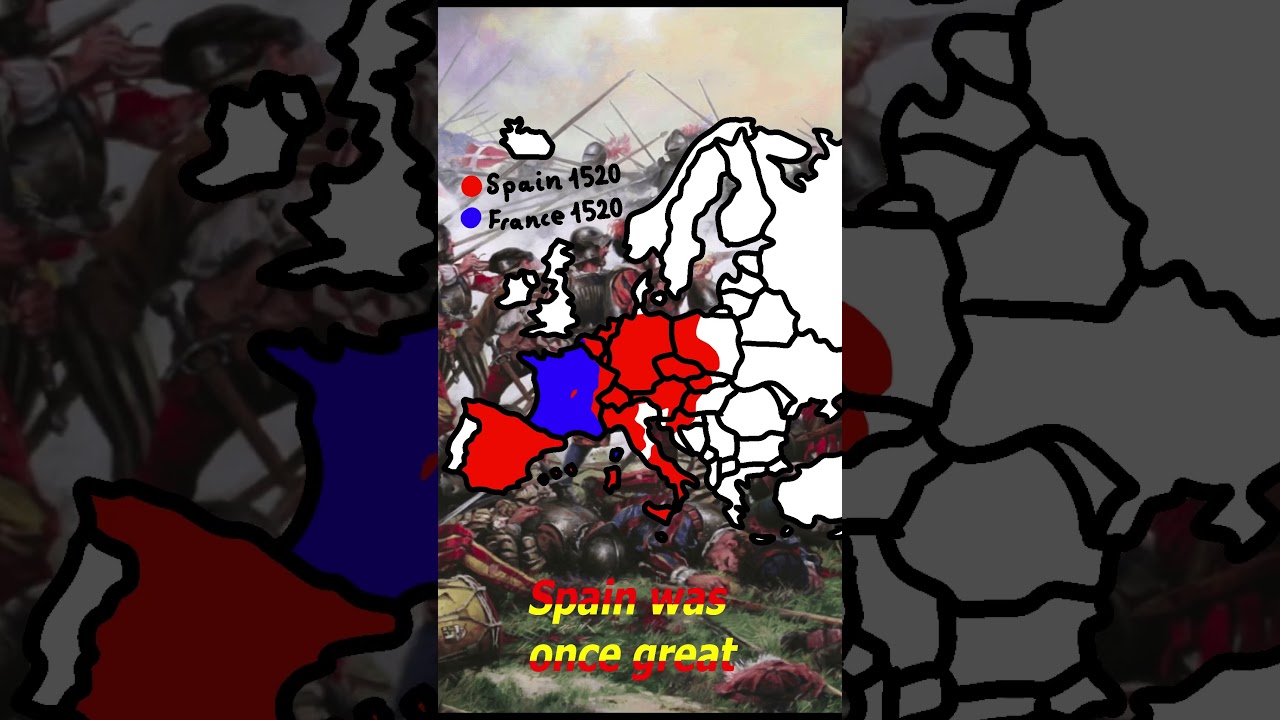 Carlos V's spanish european empire before the four years war against France. 