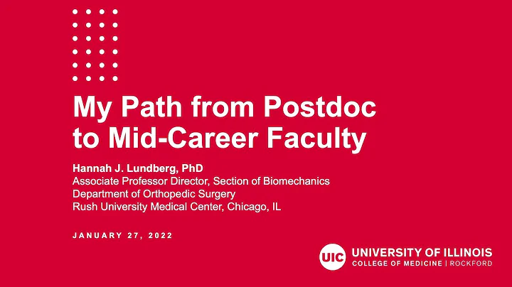 My Path from Postdoc to Mid-Career Faculty | UIC College of Medicine Rockford