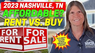 Which is More Affordable: Rent or Buy in Nashville, TN?