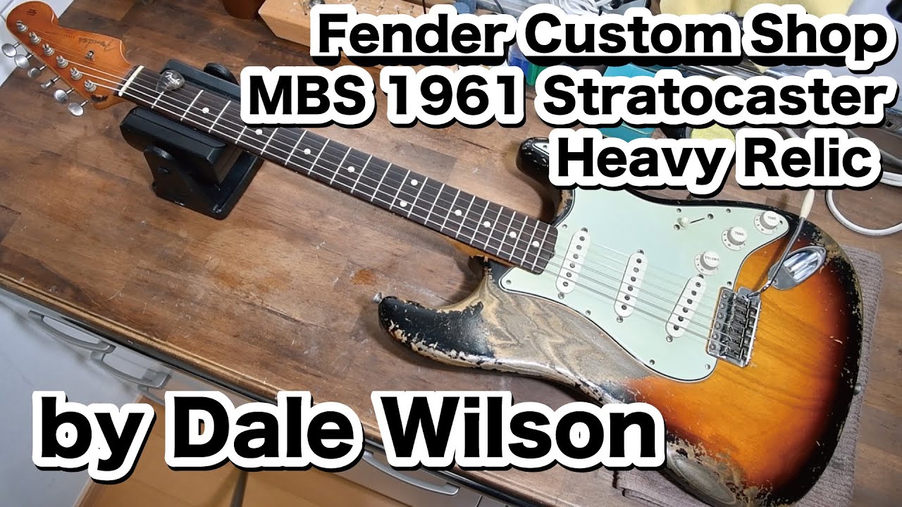 Fender Custom Shop MBS 1961 Stratocaster Heavy Relic by Dale Wilson 3 Tone  Sunburst