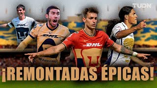 ¡LO TIENEN EN SU ADN! 🐾 Las más grandes REMONTADAS de Pumas | TUDN