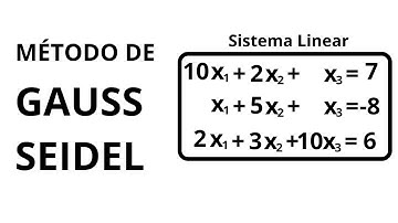 CÁLCULO NUMÉRICO - SOLUÇÃO DE SISTEMA LINEAR - MÉTODO DE GAUSS - SEIDEL