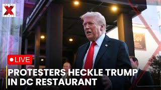 Trump Heckled LIVE :  Pro-Palestinian Protesters Disrupt Trump’s Dinner in Washington, D.C.