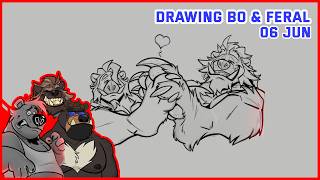 Drawing Bo & Feral (  Summer Game Fest Reaction) | 06.07.2026 | Art - DeadStrayBear