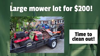 Buying A Large Lot Of Mowers For 200 Time To Clean Out Some