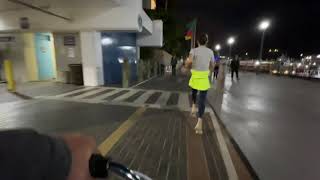Running through the Redondo Beach Pier Parking Deck 05/11/21
