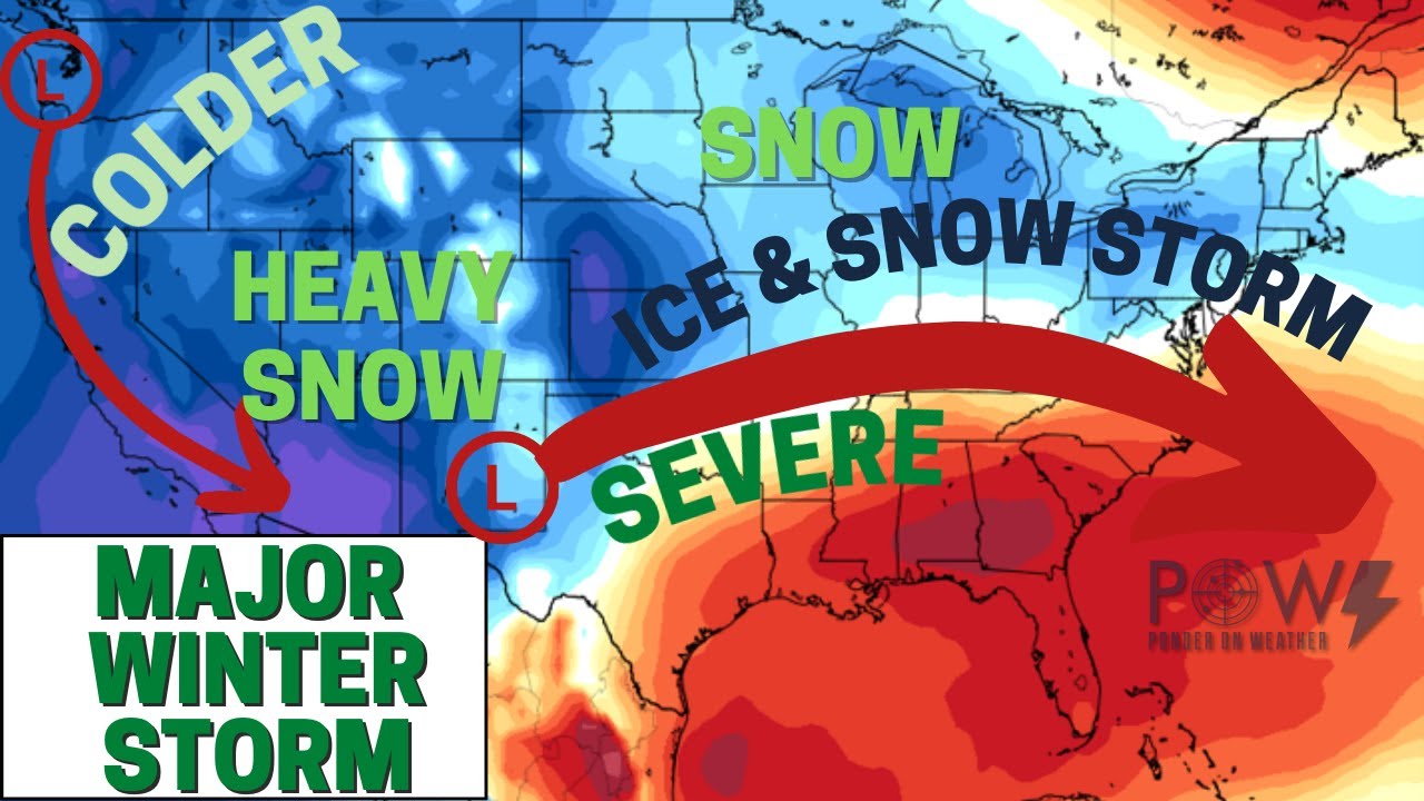 Major Winter Storm! Ice Storm & Heavy Snow! - POW Weather Channel - YouTube