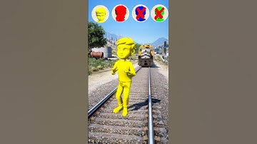 GTAV: TRAIN CHALLENGE RUDRA RAINBOW IN GTA 5 #shorts