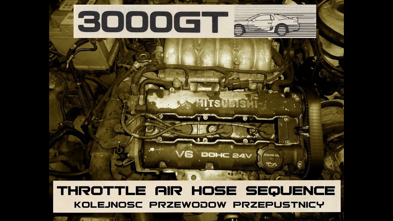 Unplug throttle air hose without cuting MITSUBISHI 3000GT [ 6G72