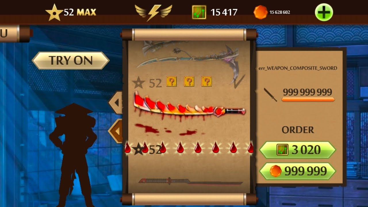Shadow Fight 2 The Most Powerful Bleeding Composite Sword