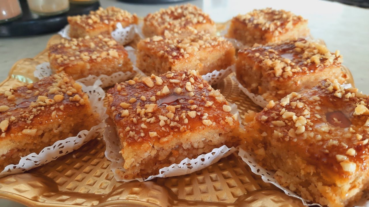 ديريها وعينيك مغمضين طبقات البقلاوة حلوى بنينة ومعسلة وبطريقة مبسطة