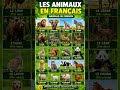 Animals name #french #learn french #french vocabulary