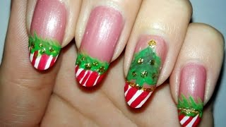 nail step cane candy tutorial french manicure pearl tools rose