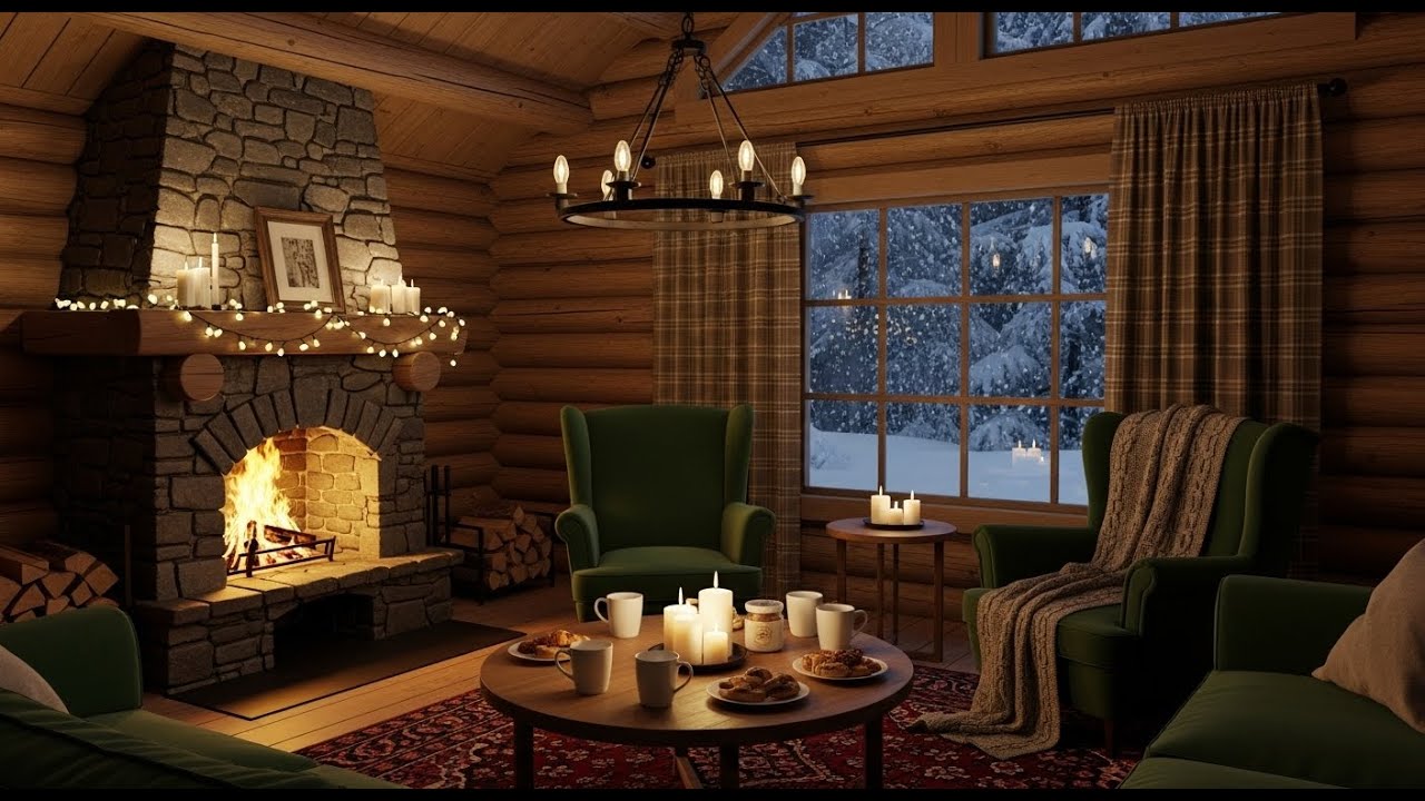 🔥❄️ Radio of Soothing Piano & Fire Crackling Sounds for Calm Focus, Healing, and Winter Ambience!