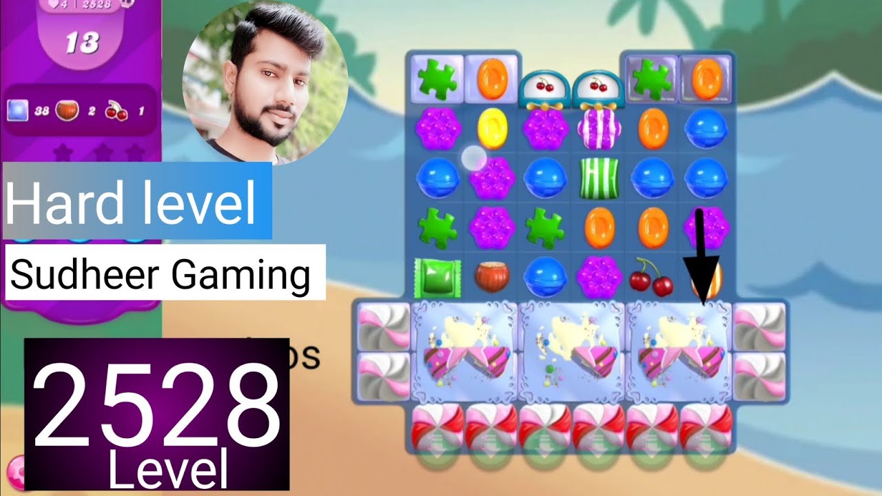 Candy crush saga level 2528 । New version । Hard level । No boosters । Candy 2528 । Sudheer Tips