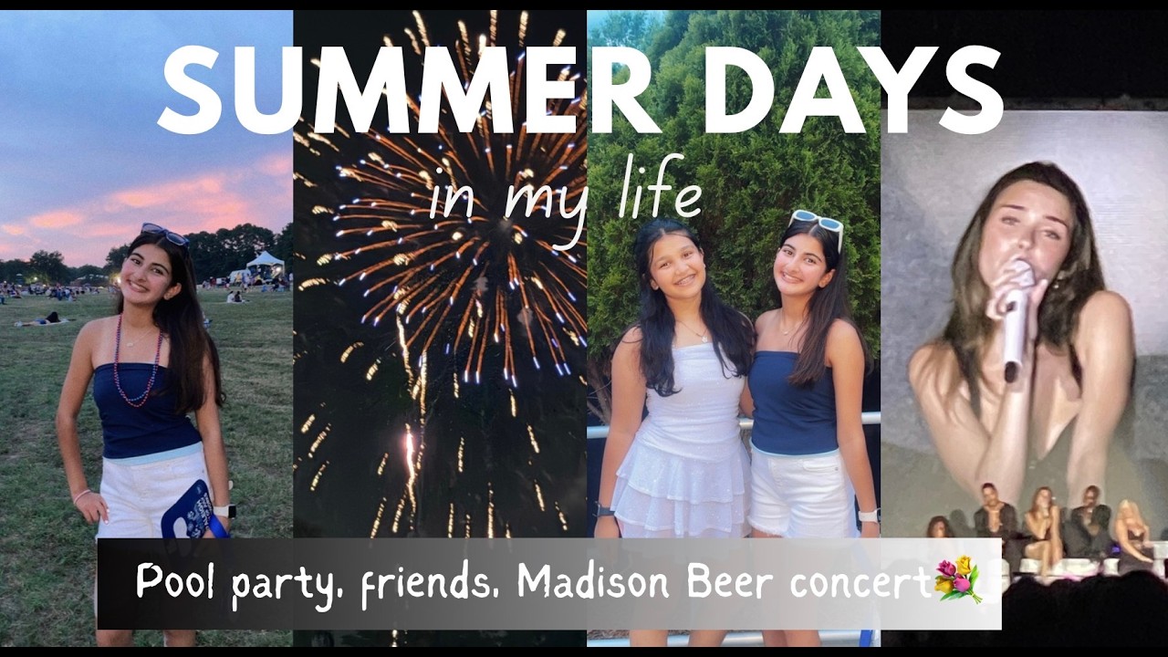 Summer days in my life☀️💗 *pool party, friends, concert, + more*