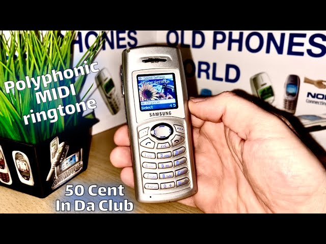 50 Cent - In Da Club polyphonic midi ringtone on Samsung C100 - YouTube