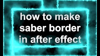 How To Make Saber Border In After Effect #resolume #aftereffects #ledscreen #ledwall #chaser #neon