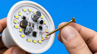 Not Everyone Knows This Secret! How to Repair a Broken LED Light Bulb at Home