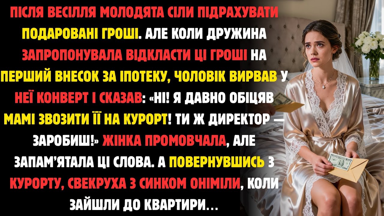 Після Весілля Молодята Сіли Порахувати Подаровані Гроші. Але Коли Дружина Запропонувала Відкласти...