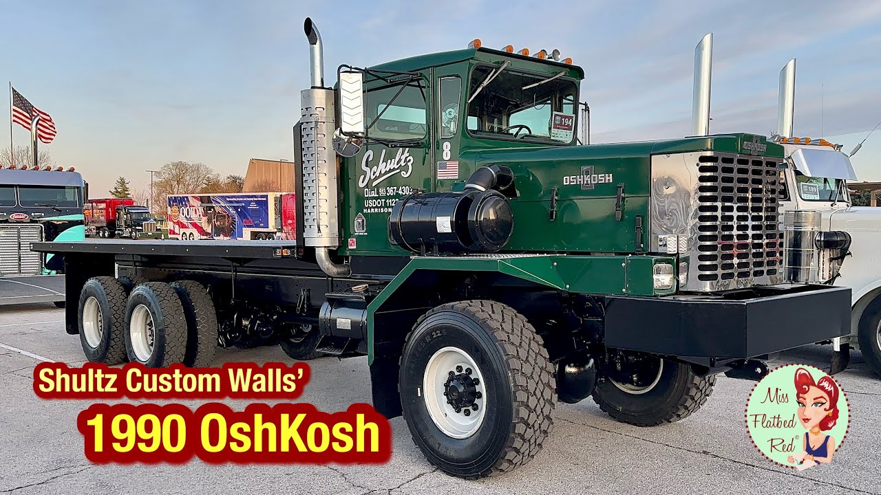 Shultz Custom Walls' 1990 6x6 Oshkosh Truck Tour - YouTube