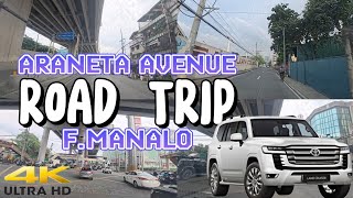 [4K] 🚗 ARANETA AVENUE KE F. MANALO AVENUE || Petualangan PERJALANAN DARAT Metro Manila! 🌆 Berkend...