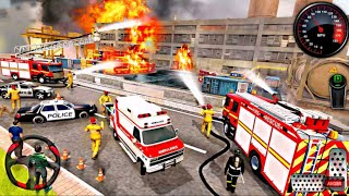 FireFighter Rescue Simulator 3D - 912 Emergency Fire Truck Rescue Simulator Game Play screenshot 5