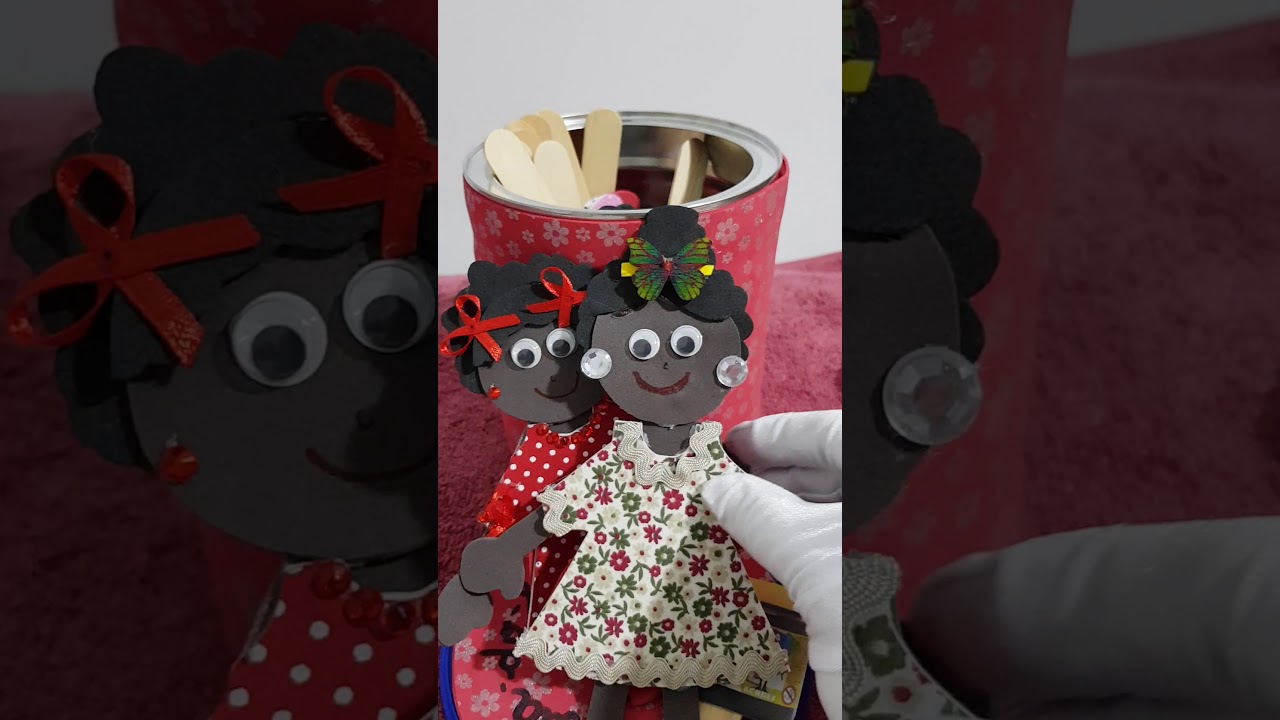 História Na Lata Menina Bonita Do Laço De Fita
