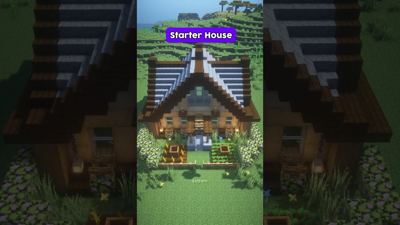 Starter House everyone should build🏠 #minecraft
