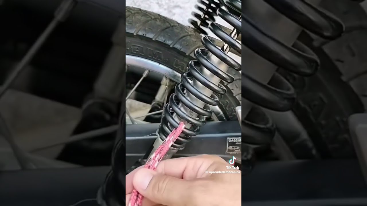 Como ajustar la altura de los amortiguadores de moto #taller