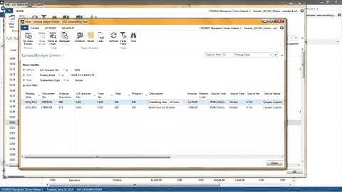 G/L Balance By Dimension - Serenic Navigator