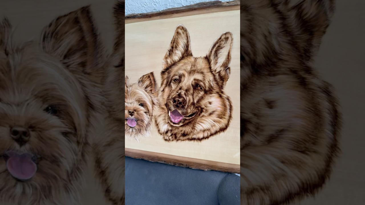 Портрет в технике ручное выжигание 🤍 