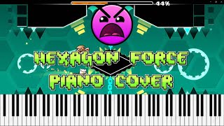 Hexagon Force ||Geometry Dash|| Piano Cover