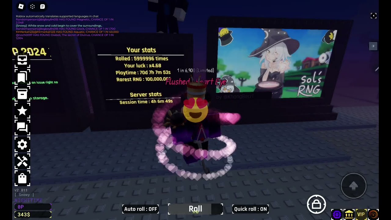 🌌Using HEAVENLY 2 POISON for my 6 MILLIONTH ROLL in Sol's RNG🌌