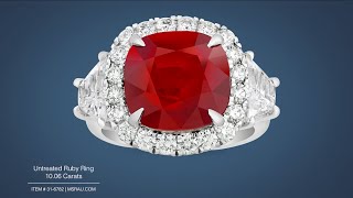 Untreated Ruby Ring (10.06 Carats) | M.S. Rau Wealth