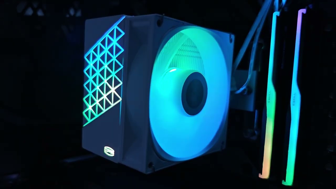 Вентилятор кулера PCCooler R400 ARGB сниженная частота вращения 1552 rpm