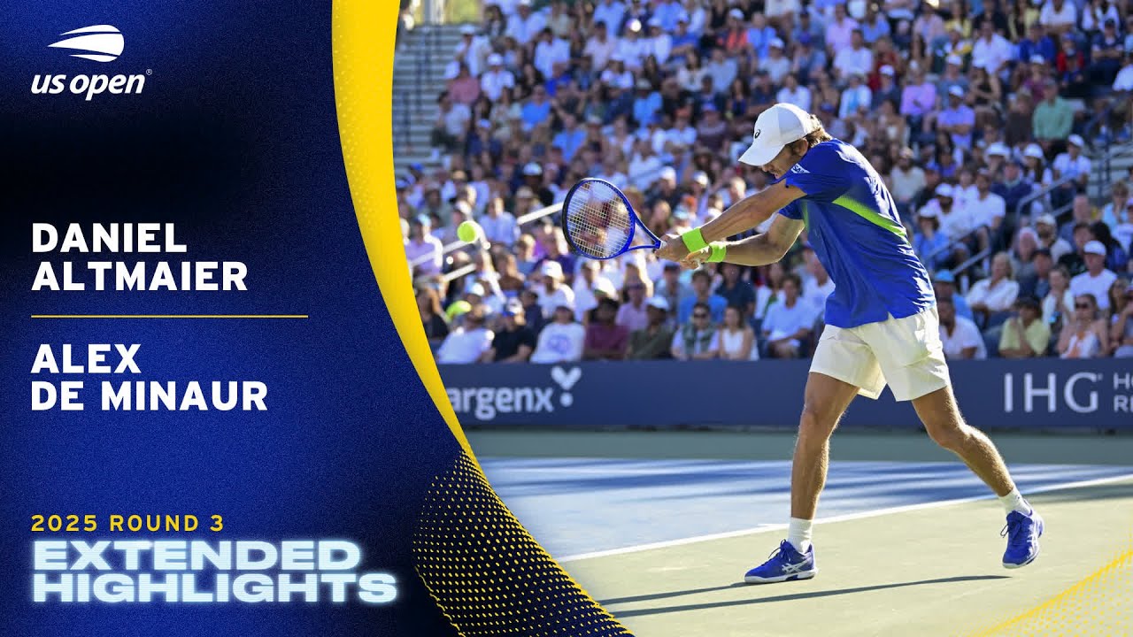 Daniel Altmaier vs. Alex de Minaur Extended Highlights | 2025 US Open Round 3