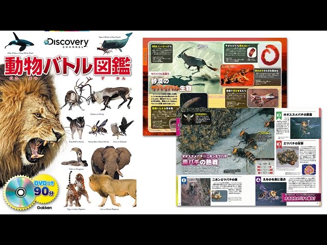 最強生物たちのド迫力バトルが図鑑になった！ ディスカバリー