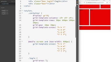 04 css grid template areas media quries