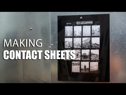 How We Print Contact Sheets in the Darkroom - YouTube