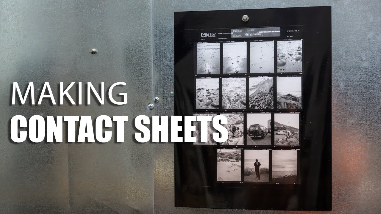 How We Print Contact Sheets in the Darkroom - YouTube
