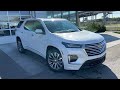 White 2023 Chevrolet Traverse Premier Review Calgary AB - Wolfe Calgary