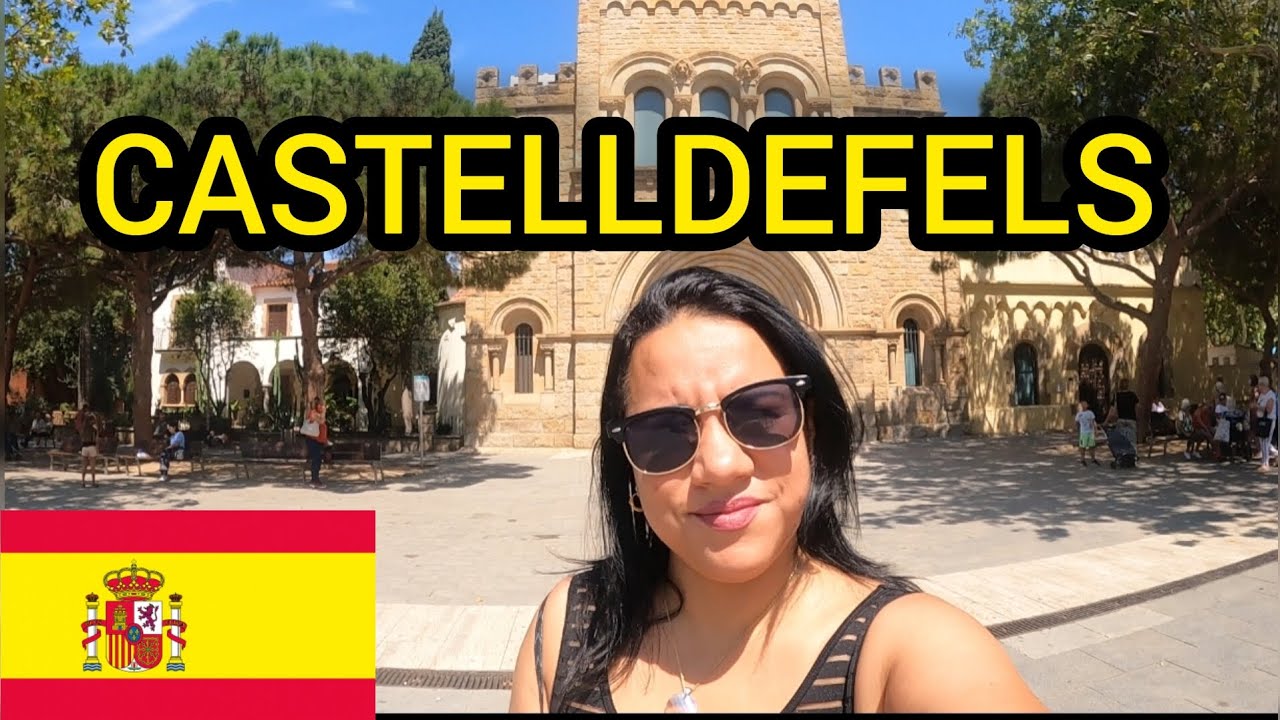 Así es un pueblo turístico en Barcelona, España, CASTELLDEFELS! 