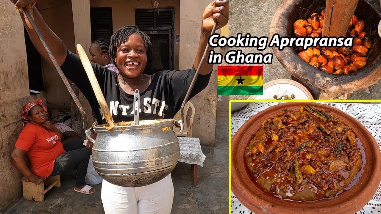 Traditional Cooking Recipe !! How Authentic Aprapransa Cooking in Ghana