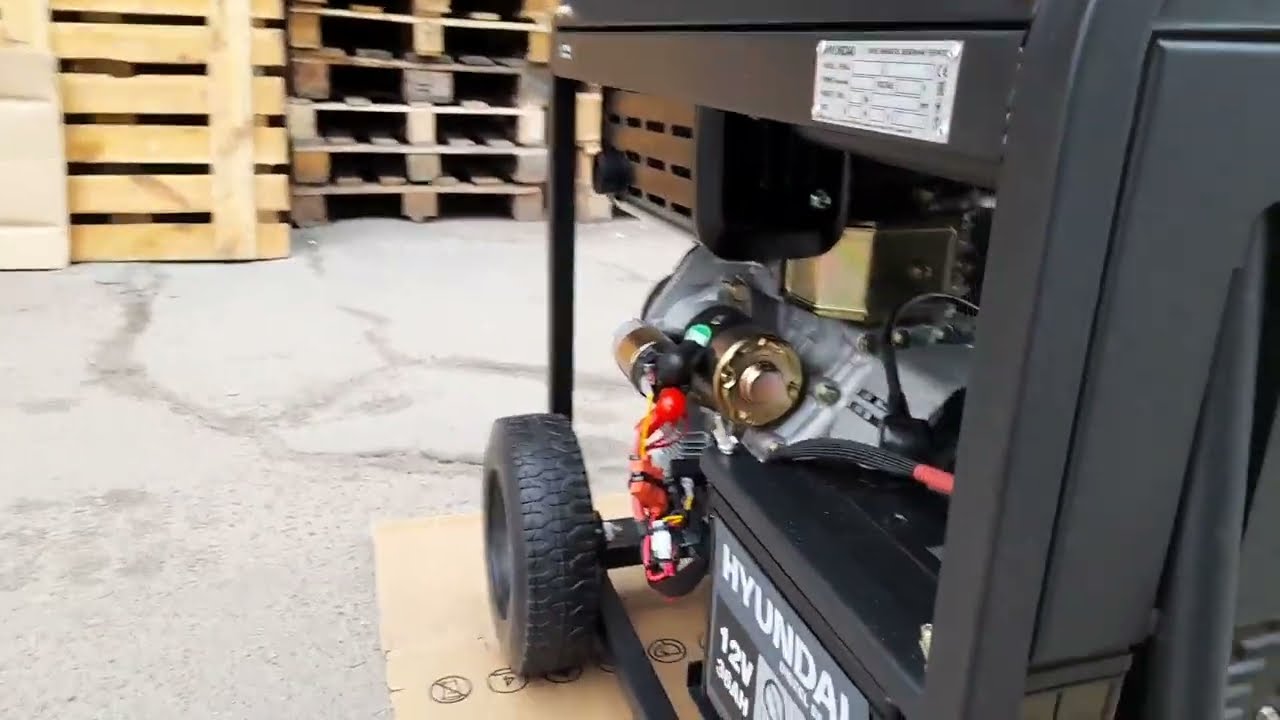 Генератор Hyundai DHY 8500LE - пробуем запустить этот дизельный генератор